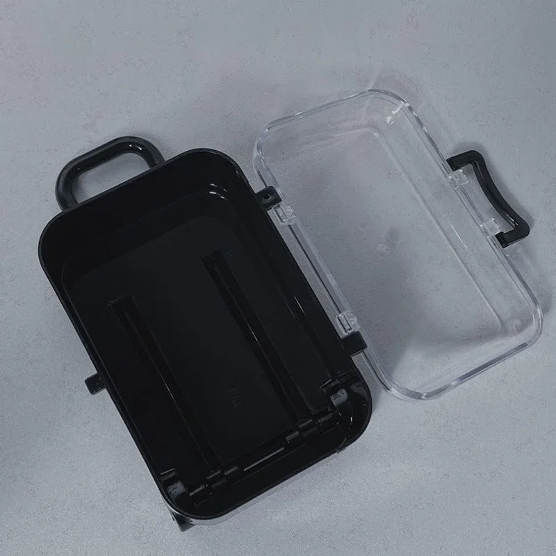 17 سنتيمتر Labubu صندوق تخزين ملابس عربة صغيرة شفافة حقيبة القطن دمية خزانة مجوهرات صندوق تخزين صغير