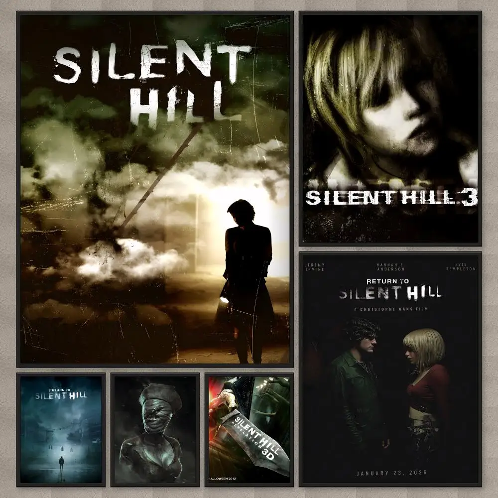 Heißes klassisches Silent Hill 3 Game Anime-Poster, HD-Wandkunst, Heimdekoration, wasserfester Druck, Schlafzimmer, Garage, Party, Geschenk