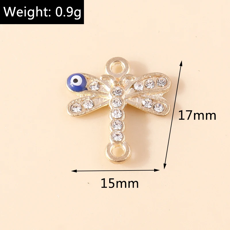 10 stücke Kristall Hamsa Hand bösen Blick Charms türkischen glücklichen blauen Auge Charm Anhänger Anschlüsse für Armband Ohrring Halskette Schmuck – Detail 21