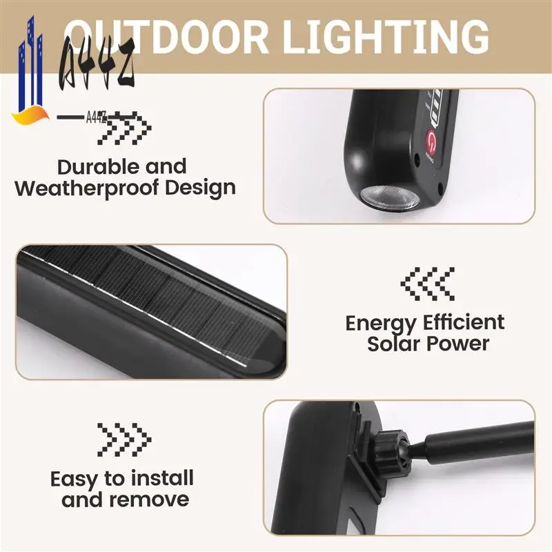

A44Z-наружный солнечный водонепроницаемый светильник для сада, газона, прожектор с заземлением, подходит для наружного ландшафтного украшения дорог