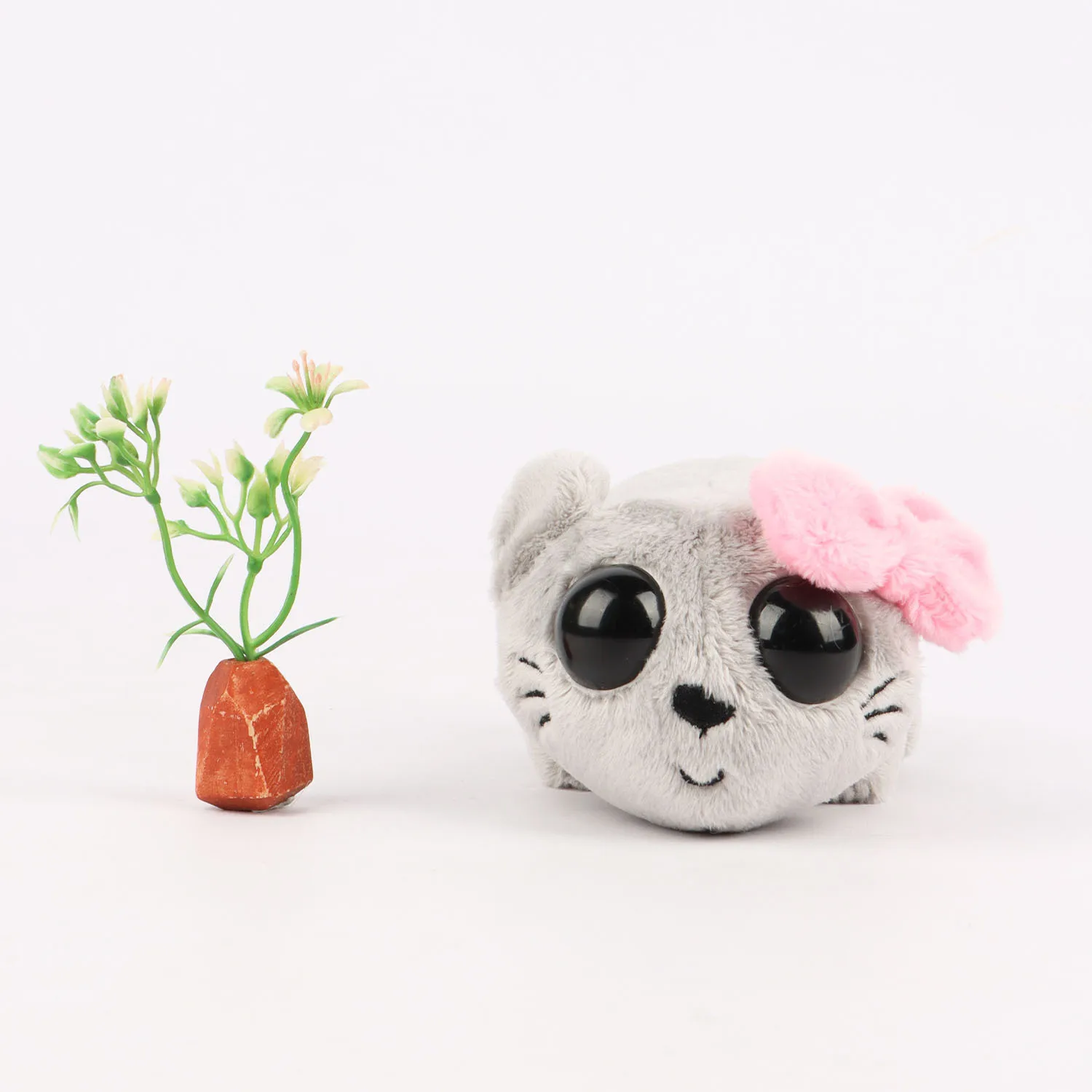 

15CM Sad Hamster Meme Bow Soft Plush Gift for Girls Home Decorations Stuffed & Plush Toys