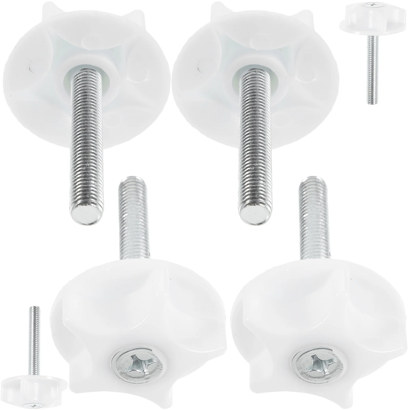 

6Pcs Headboard Screws M8 Heavy Duty Bed Bolts with Washers for Secure Headboard Attachment No Tools Needed Bed Accessories