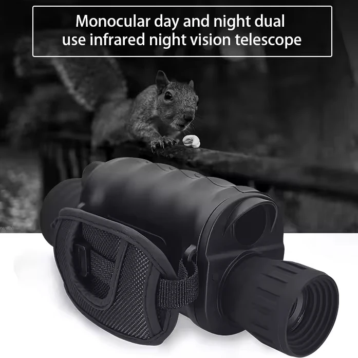 4K 4X Waterproof Night Vision Hunting Monocular with Infrared Digital Scope 300M Range