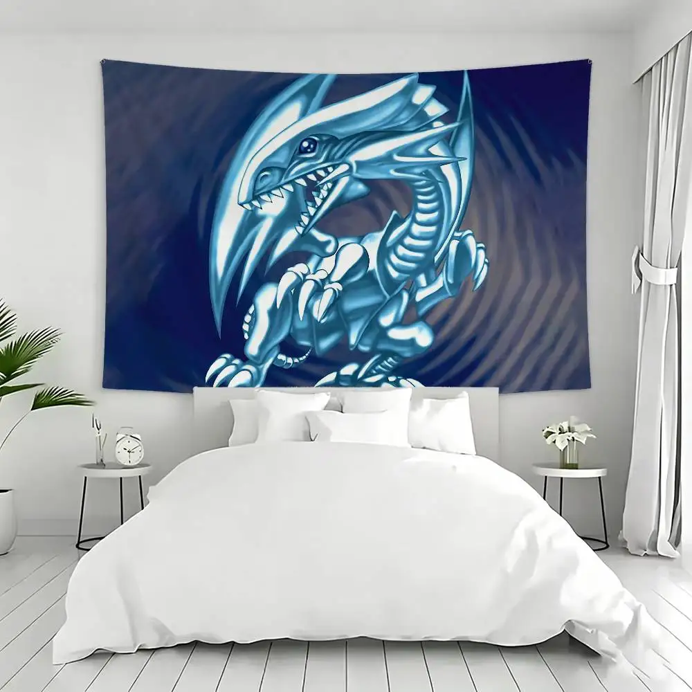 Magician Blue Eyes White Dragon YUGIOH Flag Outdoor Decorations for Bedrooms Home Decor Items Banners Tapestry