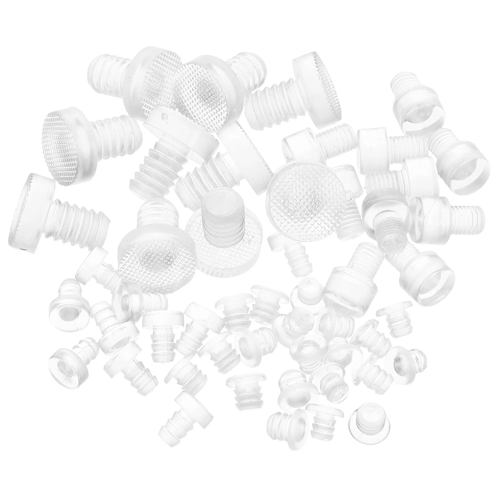 

50Pcs Transparent Soft Rubber Cabinet Bumpers Anti Collision Pads Clear Furniture Protector Pads Silent Noise Reduction