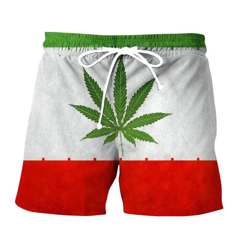 

Maple Leaf Graphic Beach Shorts Pants Men 3D Printed y2k Surfing Board Shorts Summer Hawaii Swimsuit Swim Trunks Cool Ice Shorts