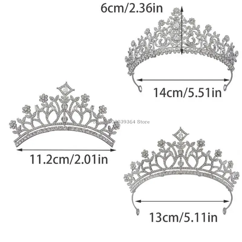 Durabilidad Rhinestones Diaditas con elegantes Mujeres Headselipas juego Jugar a Crowns para mujeres elegantes para mujeres