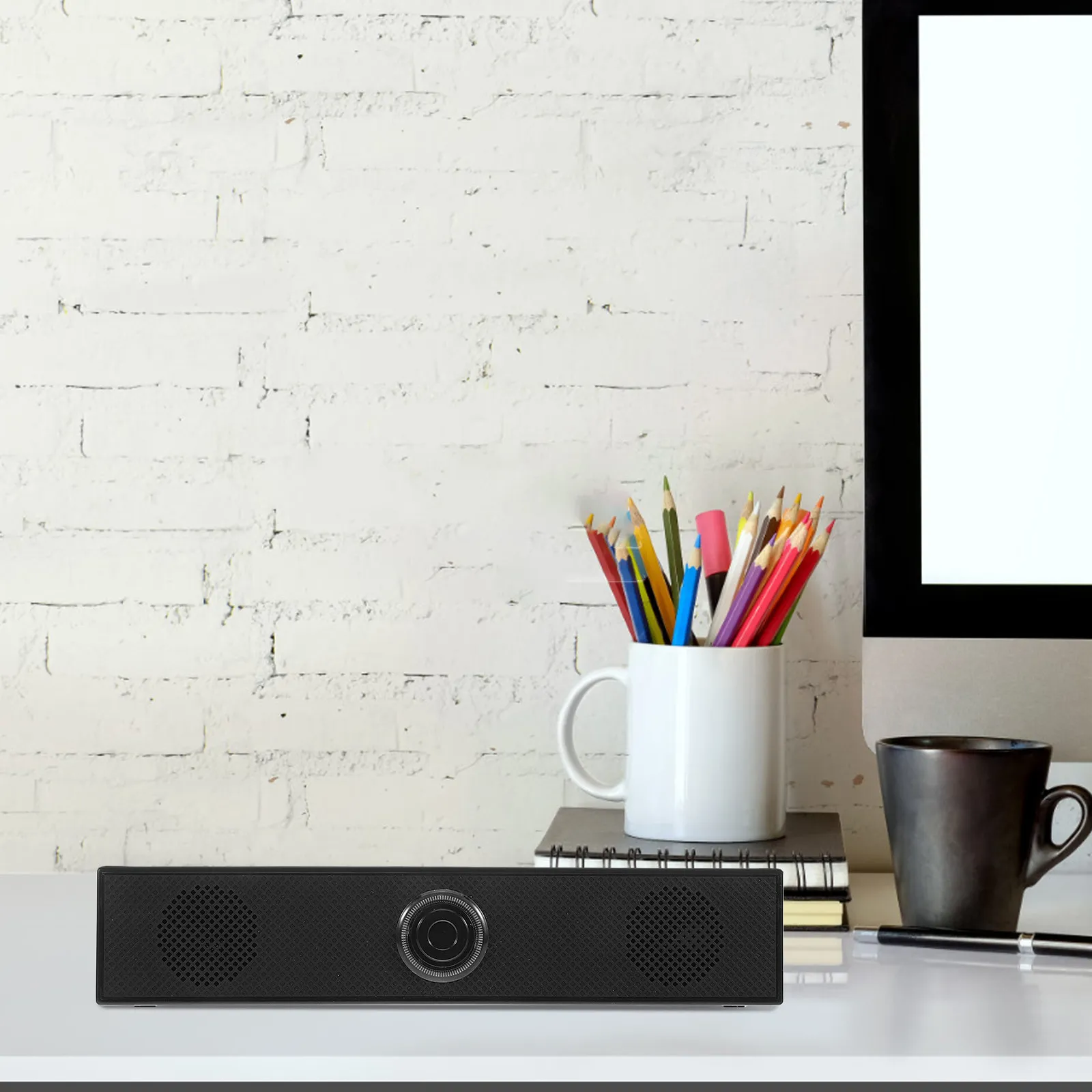 Computer Speakers Dual Channel Wired Stereo Soundbar Desktop Subwoofer for Laptop Pc Monitor Gaming Desktop Audio