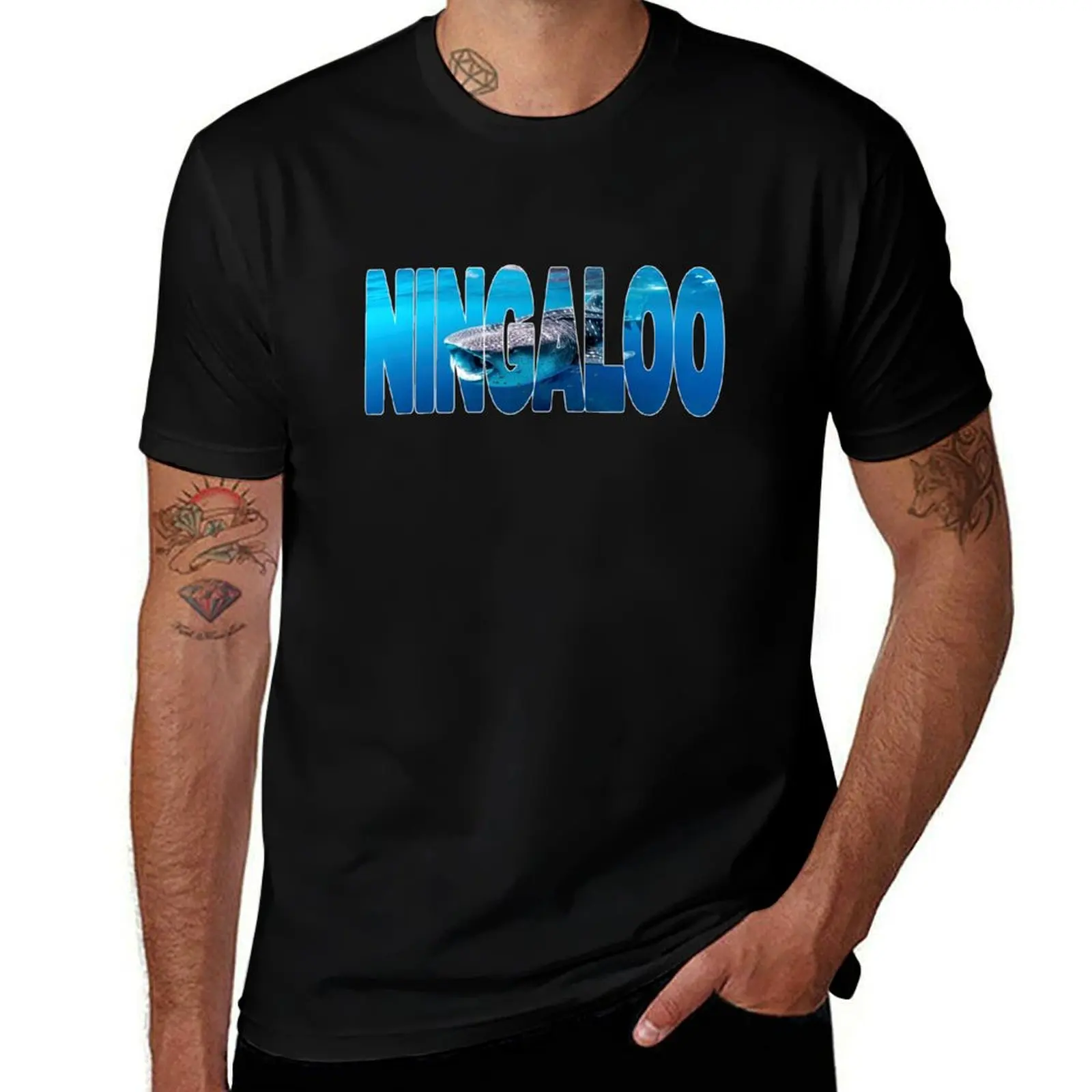 

NINGALOO - Western Australia Whale Shark T-Shirt t shirt man designer t shirts for man cotton soft man t shirt cotton T-Shirt
