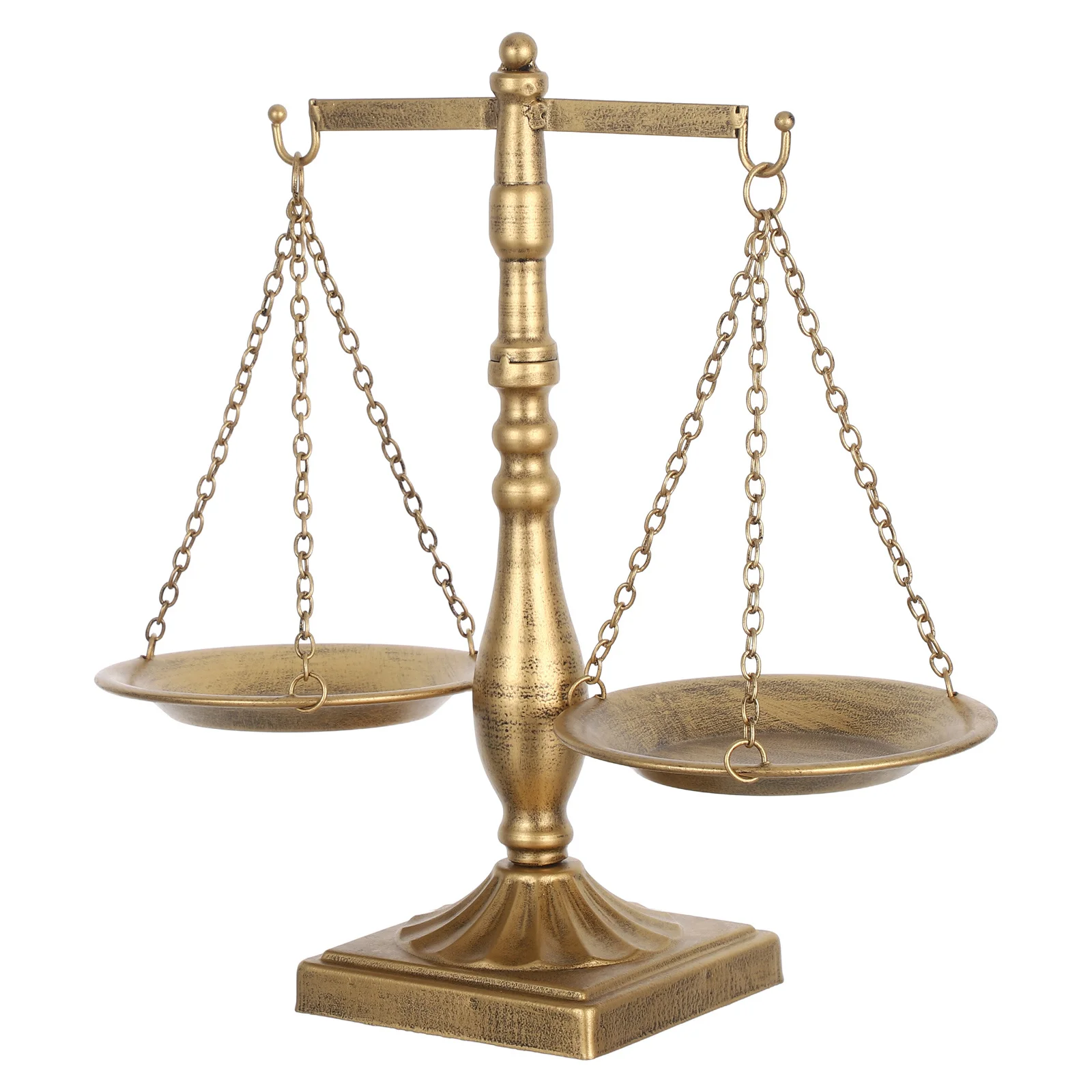 Retro Iron Libra Statue Jewelry Tray Desktop Decor Accessory Display Stand Lawyer Judge Student Gift Libra Jewelry Towers