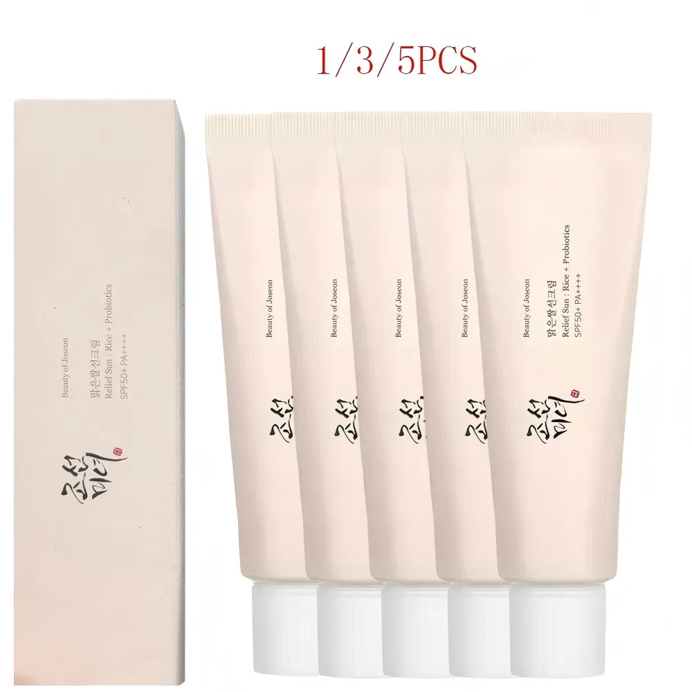 5/3/1 Uds. Protector solar probiótico de arroz loción bloqueadora solar orgánica resistente al agua crema de protección solar de espectro sin aceite SPF 50 + cuidado de la piel