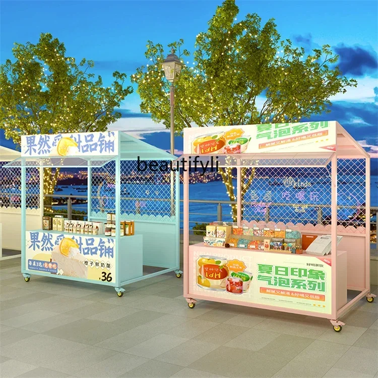 Night market activities stall scaffolding promotion table Mobile display stand Market stall