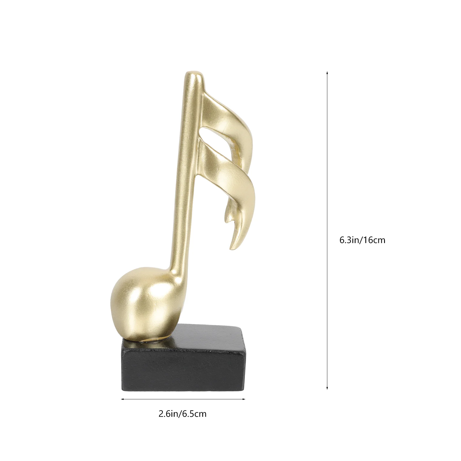 Trofeo de música Stave decoración de notas musicales premio de competición para premio