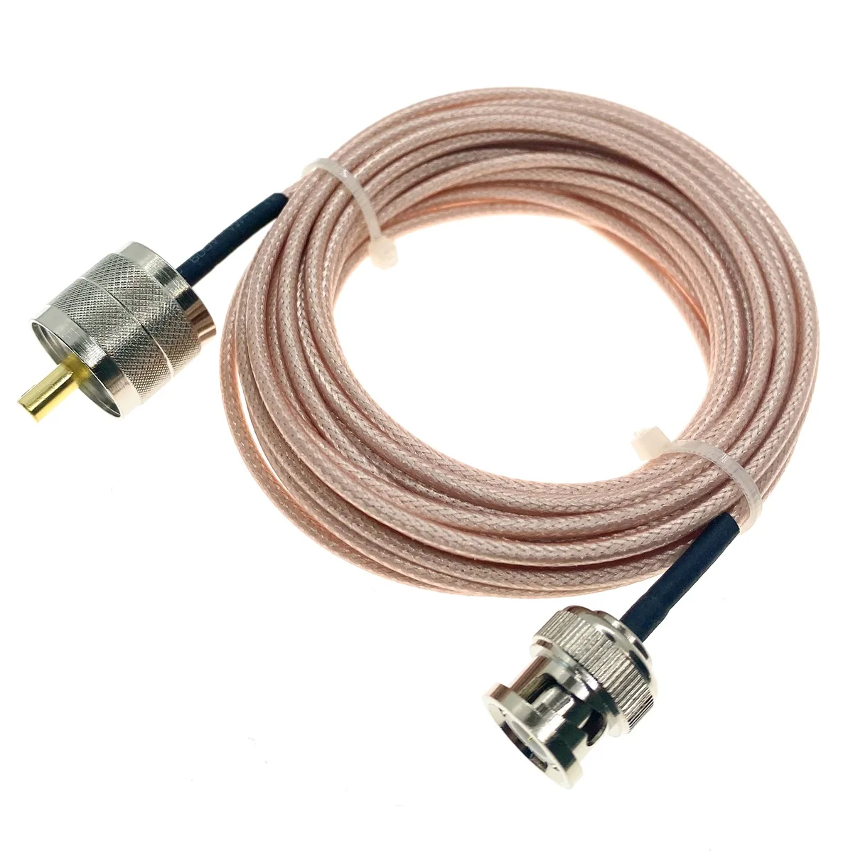 RG316 BNC MALE to PL-259 SO-239 UHF MALE Connector 50Ohm Low Loss Jumper Coax RF Cable