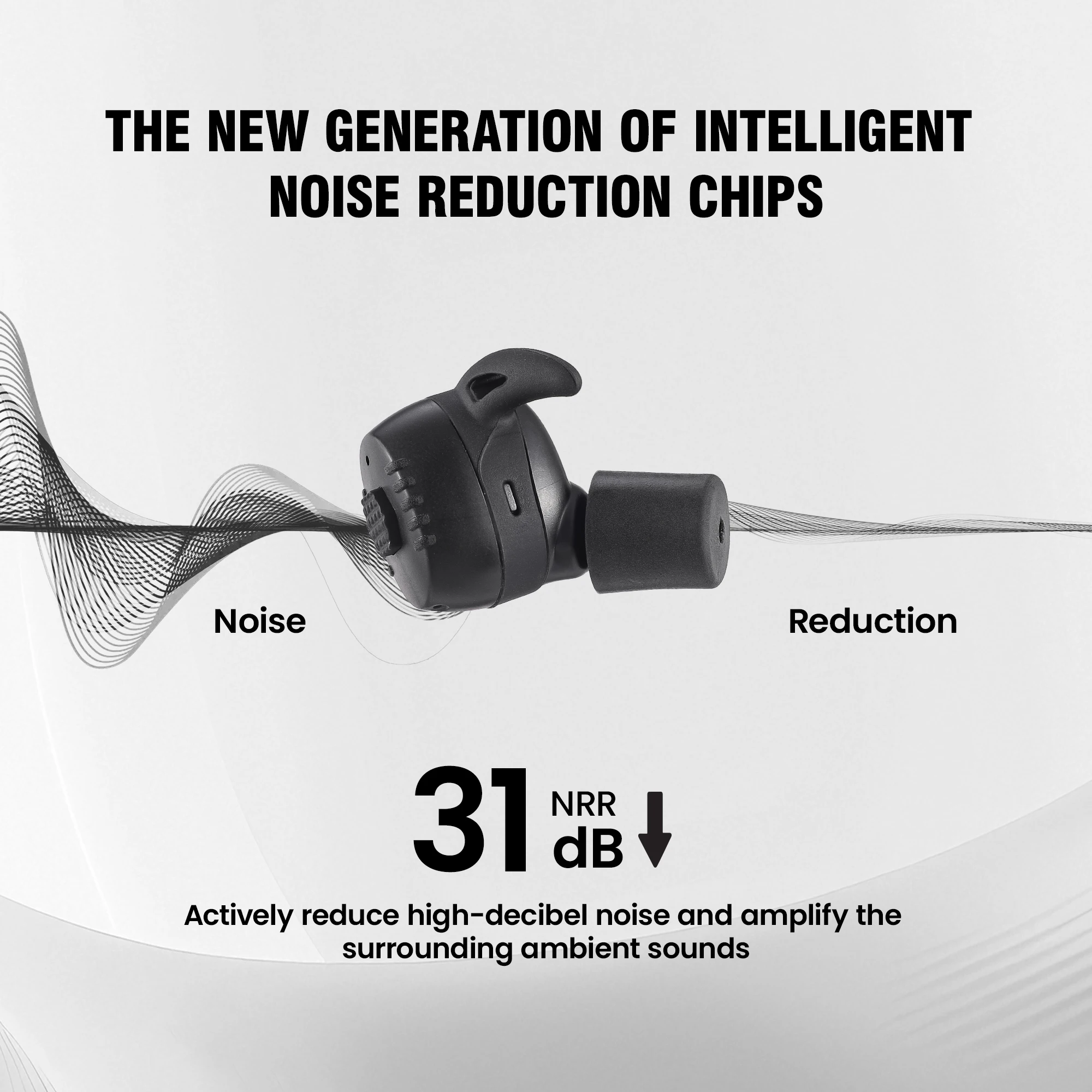 سدادات أذن للرماية من ARMNEXTS ANC NRR27dBT سماعات أذن بلوتوث تكتيكية مع خاصية إلغاء الضوضاء النشطة للصيد وحماية الأذن العسكرية #2