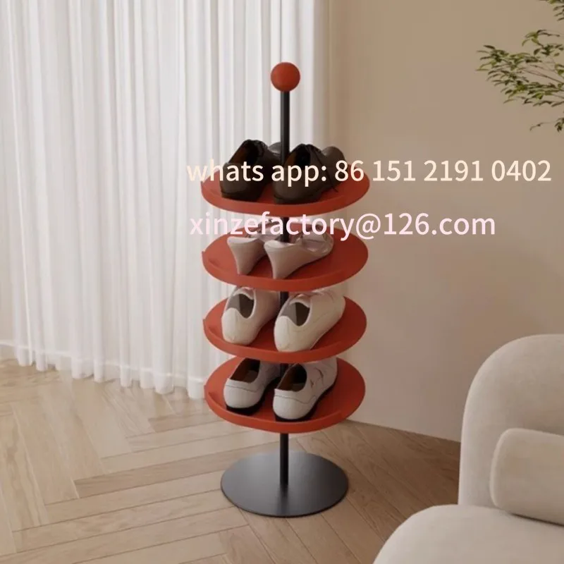 

Customizable Cream Color Shoe Rack Entry Household Doorway Multi-layer Shoe Storage Door Landing Simple Shoe