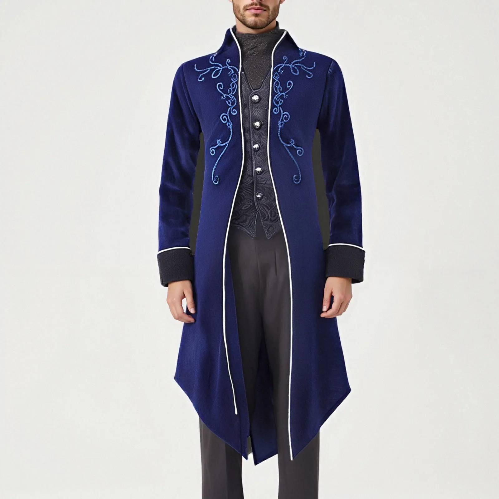 

Halloween Vampire Steampunk Victorian Costume TailCoat Vintage Suit Nobel Cosplay New Green Velet Medieval Jacket 코스프레 의상