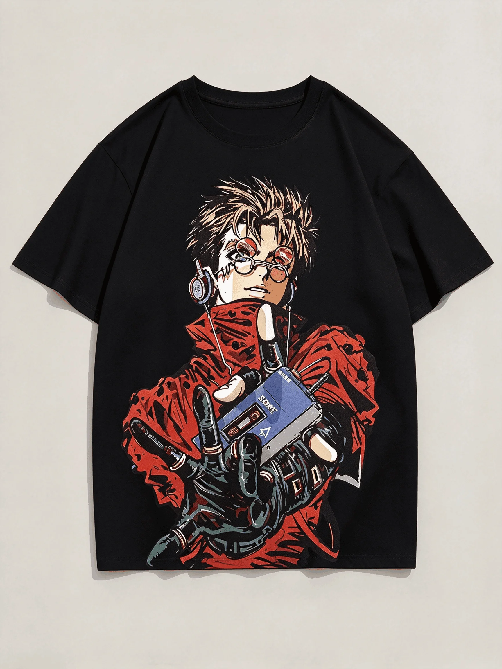 Trigun Vintage T-shirt Unisex Singer Cotton Men T Shirt New Tee Oversized Unisex Streetwear Trendy Cotton for Men Women Fashion