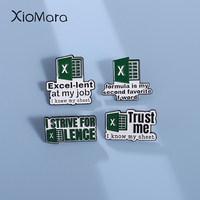 Excel Worksheet Enamel Pins Custom Trust me I know my sheet Brooches Lapel Badges Jewelry Gift for Friends