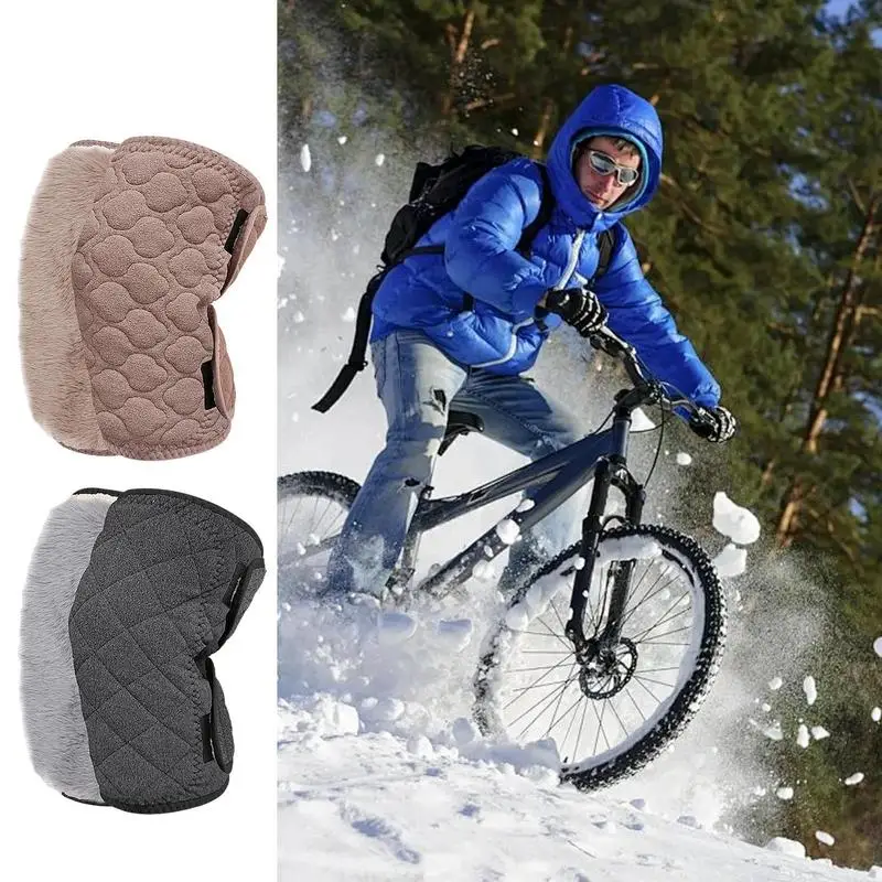 

Knee Warmers Men Winter Protection Knee Pads Thickened Thermal Knee Warmers Multipurpose Cycling Knee Brace Warm Knee Pads For
