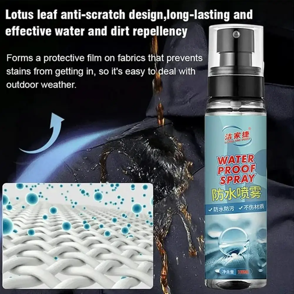 Rain And Stain Spray Hightech Protector Spray Stain Waterproofing Spray Waterproof Shoe Protector Spray Suede Lea U1c7