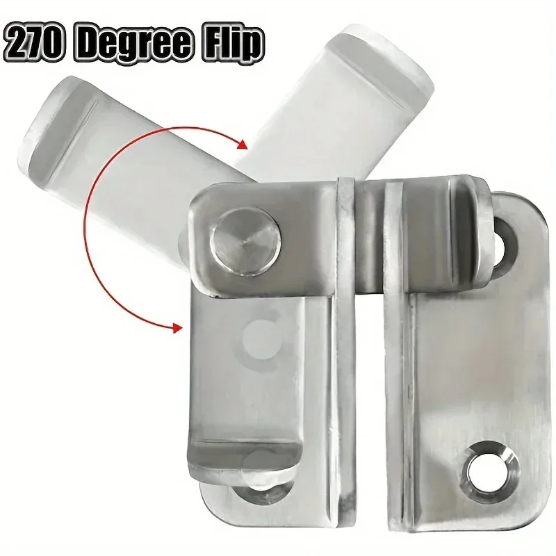Flip Latch Gate Slide Bolt Lock Safety Door Catch for Barn Cabinet Pet Cage Garden Bathroom Garage Window