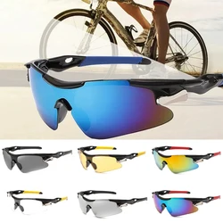 Men Sports Glasses Fashion Designer Cycling Sunglasses For Women Vintage One Piece Semi Rimless Outdoor Goggle Mirror Eyewear