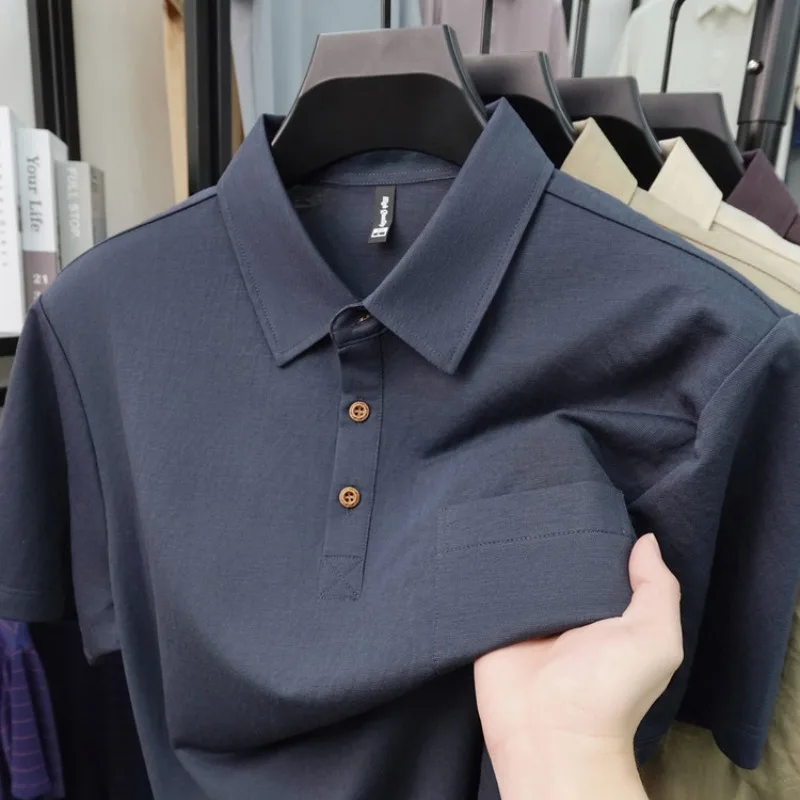 Polo Shirt Pique - 2026 New Men's Short Sleeve Polo
