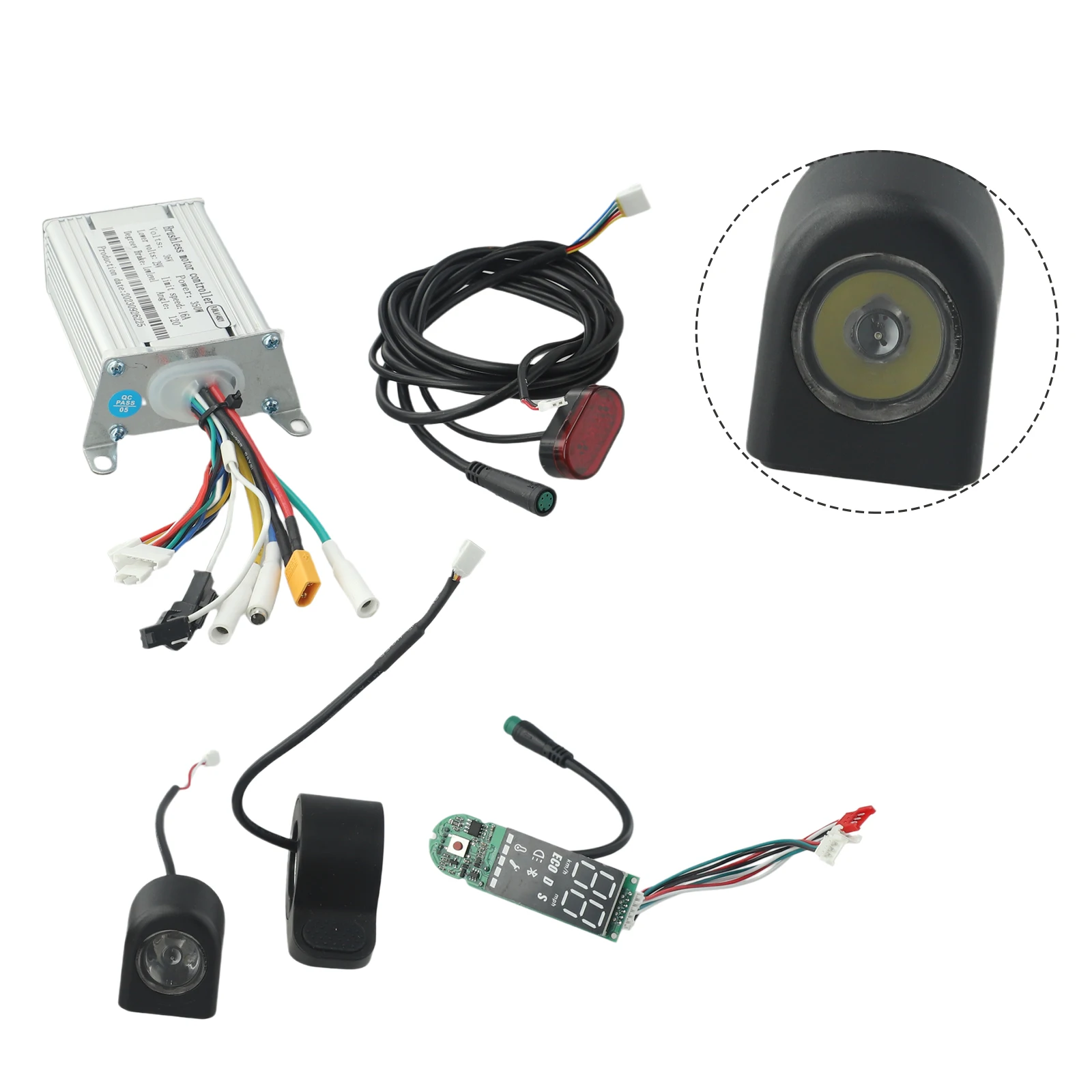 350W 36V 15A Scooter Controller Dashboard Accelerator With APP Hover Board Controller Electric Scooter Replacement Set