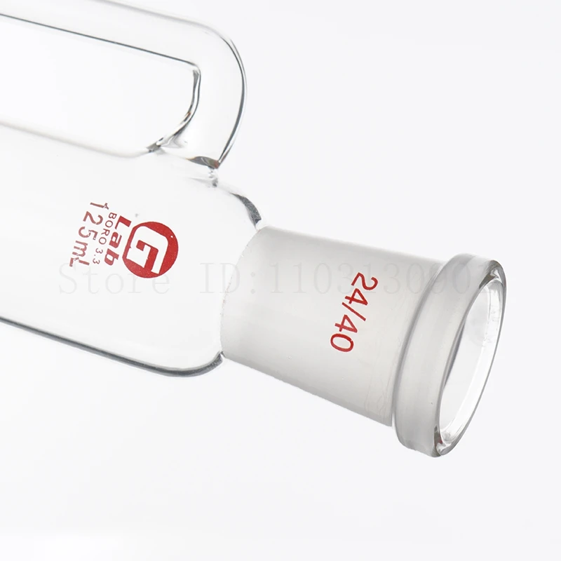 Imagem -03 - Funil de Pressão Constante Funil de Separação por Gotejamento Cilíndrico com Rolha Ptfe Lab Glass Standard Mouth 10ml1000ml