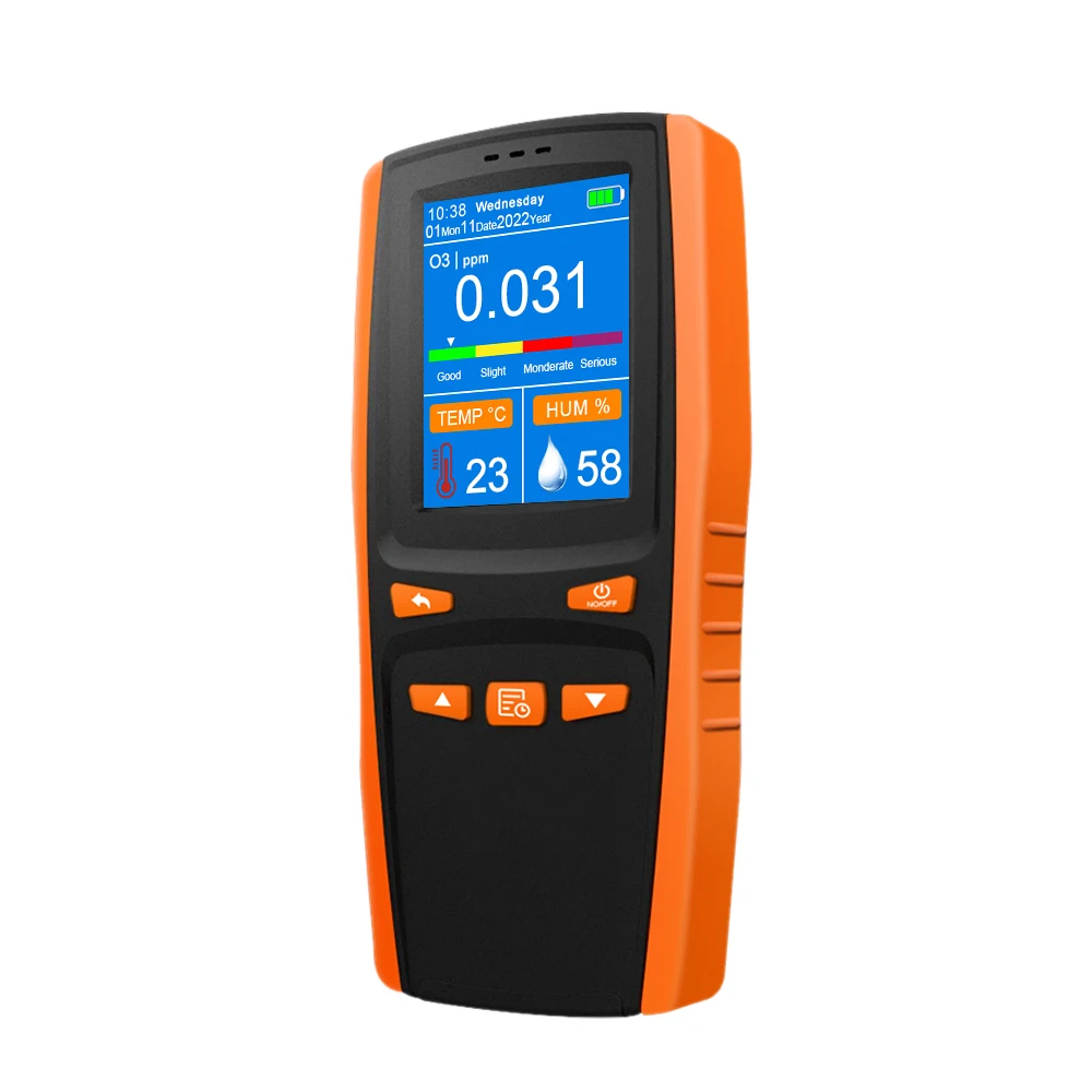 Dienmern New DM509 O3 Handhold Ozone Monitor Home Highly Accurate Air Quality Detector LCD Display Temperature/Humidity