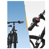 ABUE-Electronic Bike Horn Bell USB Rechargeable Bicycle Handlebar Cycling Alarm Ring Bell 120Db Loud Horn Anti-Theft Scooter Dur
