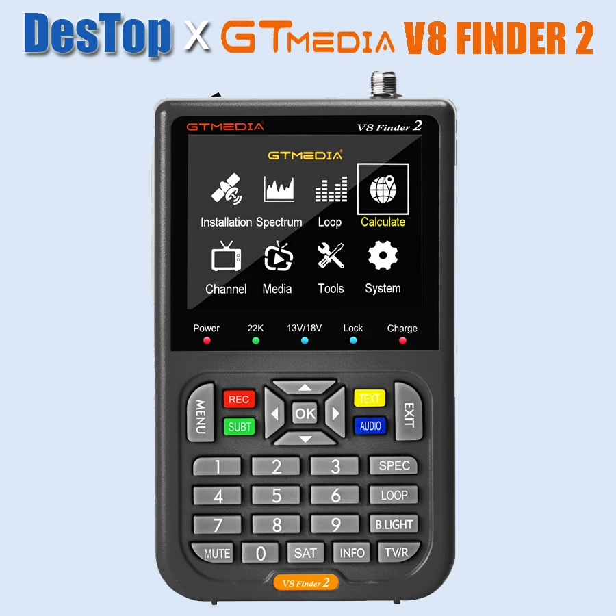 Gtmedia V8 finder 2 upgrad satellite finder DVB-S/S2/S2X HD 1080P H.264 VS ST-5150 Satellite Signal Finder 7.4V 4000mAh Brazil