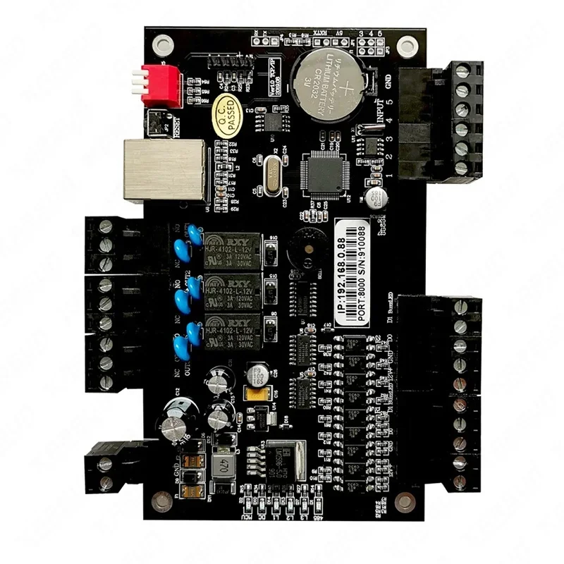 Placa de Control de acceso inteligente con código QR RFID para puerta de torniquete, interfaz IP TCP, alta seguridad, fácil instalación