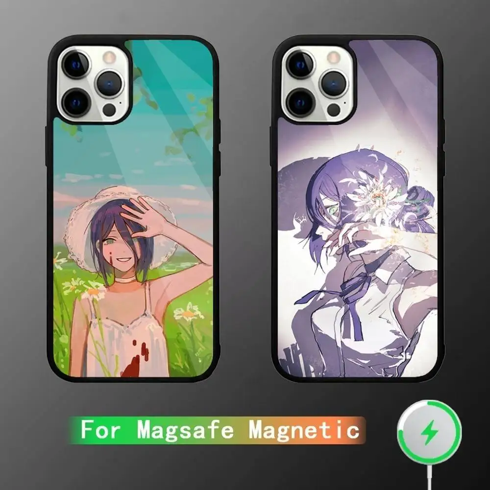 

Chainsaw Man Reze Phone Case For iPhone 17,16,15,14,13,12,11,Pro,Max,Plus,Mini,SE4,E Magnetic Magsafe Wireless Charging