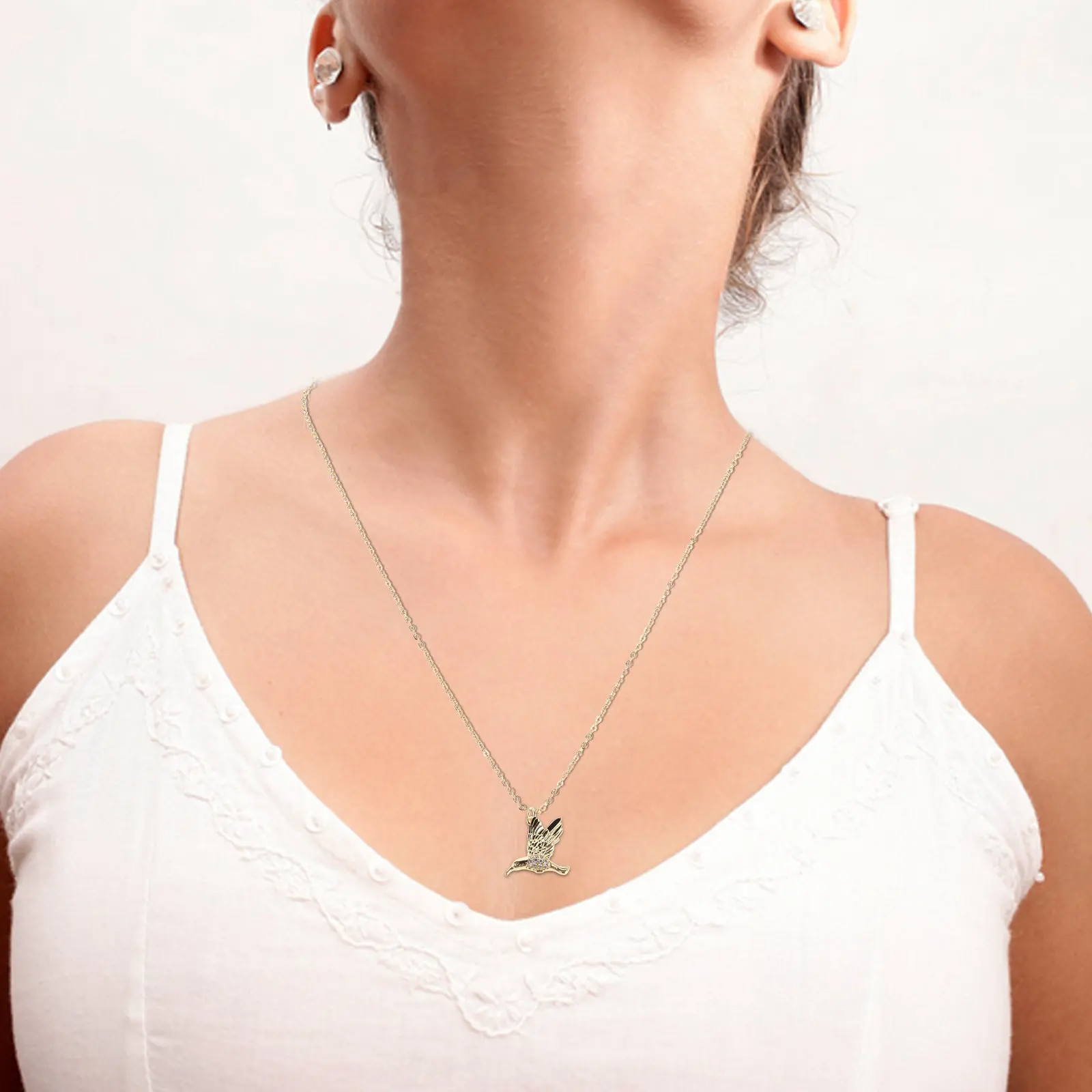 

5Pcs Bird Pendant Rhinestone Charms Colorful Artificial Bird Jewelry DIY Necklace Bracelet Keychain Good Luck Charm Gift