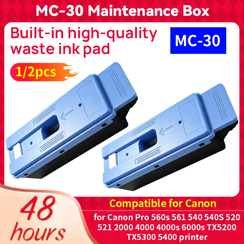 MC-30 Waste Ink box MC-30 maintenance tank for Canon Pro 560s 561 540 541S 520 521 2000 4000 6000s TX5200 TX5300 5400 printer