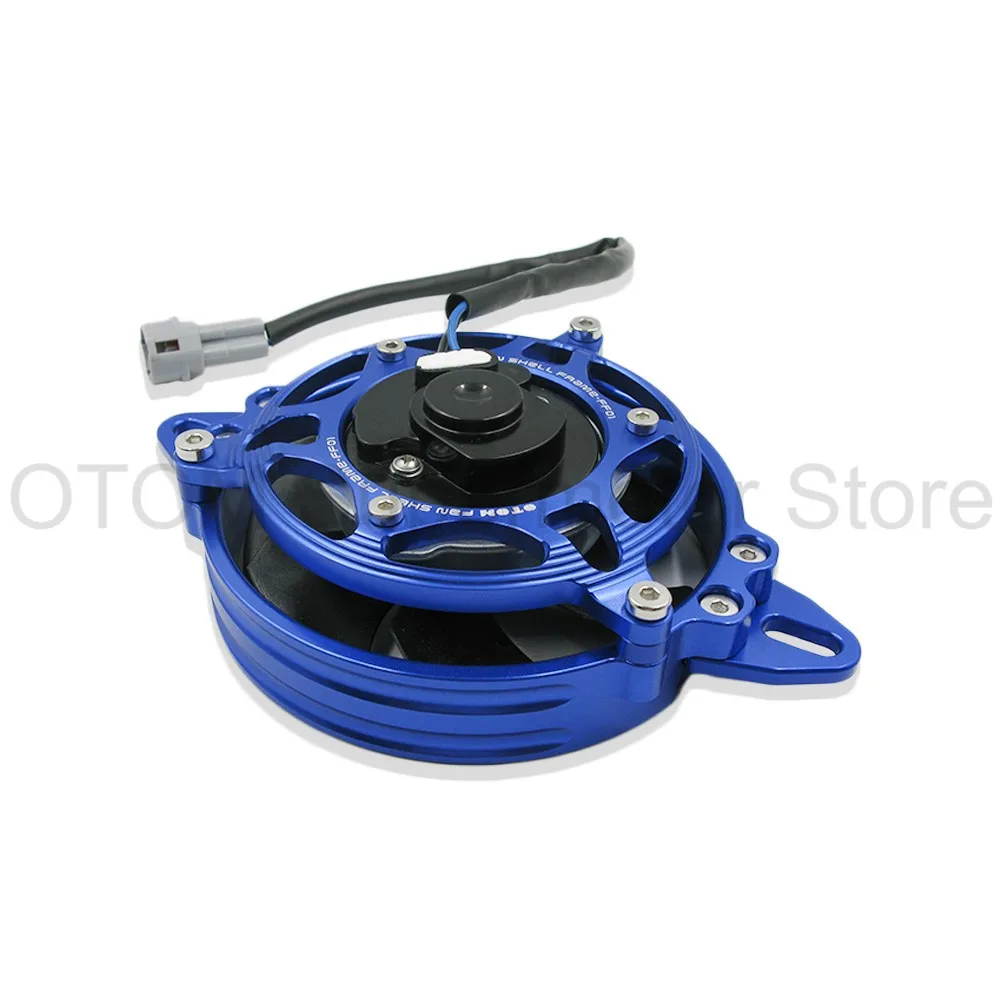 Motorcycle Accessories Radiator Fan CNC Aluminum 4 Inch Radiator Cooling Fan Frame Guard Cover For KTM HUSQVARNA GASGAS HONDA YZ