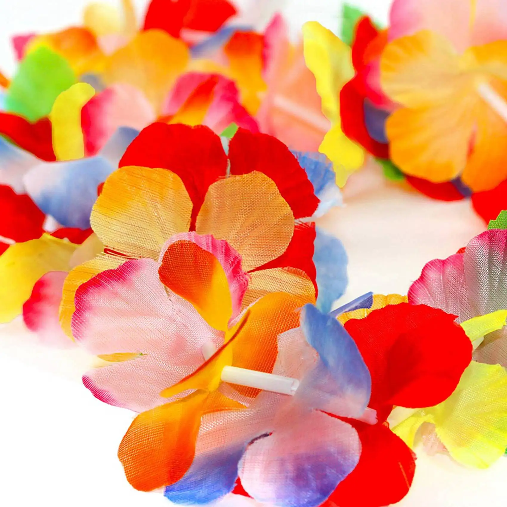 FLYY-20er-Pack hawaiianische Blumenketten, tropische Blumenkette, perfekt als Willkommensgeschenk für Ihren Strand, Ihren Pool und Ihre Cocktailparty – Detail 5