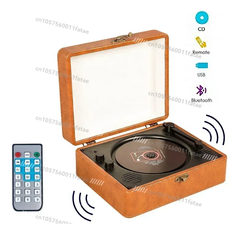 

Portable Lossless Stereo CD Music Player Built-in Speaker Integrated Super Bass U Disk,Vintage Portable Bluetooth 5.0 CD Player