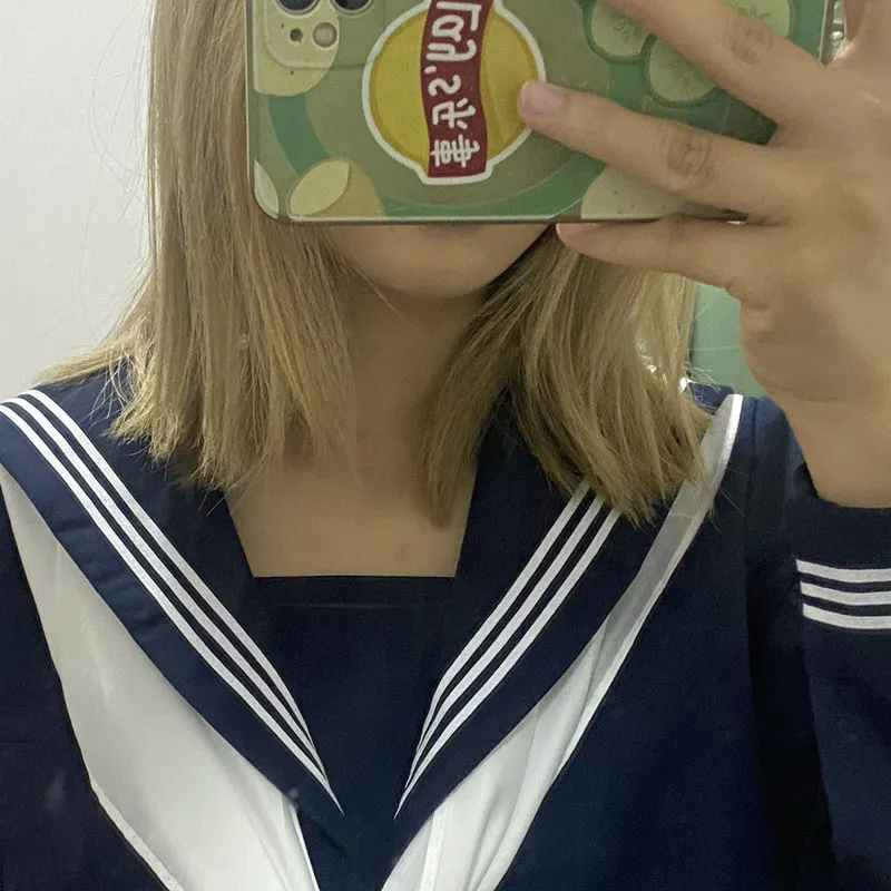 Uniforme scolastica ortodossa JK Uniforme scolastica basic Navy Navy Style College Forniture scolastiche Uniforme da marinaio centrale Abito autunnale e invernale
