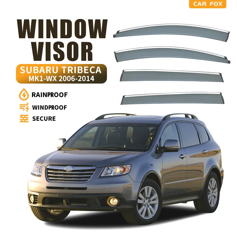 

For SUBARU TRIBECA 2006-2014 Car Window Visor Awning Shelters Windshield Side Window Rain Sun Shade Auto Accessories Car Styling