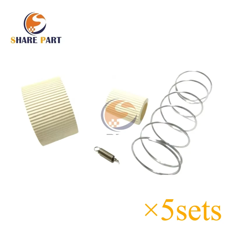 

Распродажа, резиновый комплект ролика захвата 5 × с пружиной для Epson T50 A50 P50 R 270 290 280 330 RX 610 590 L801, детали принтера