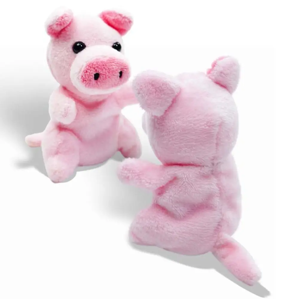 Birthday Gift Farm Animal Finger Puppet Role Play Educational Animal Hand Puppet Cartoon Kawaii Puppets Plush Toy Kids Toy