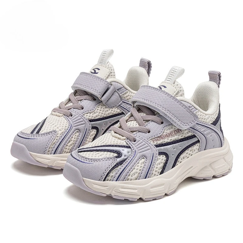 2026 Spring New Children's Sneakers Girls Mesh Sneakers Breathable Light Soft Sole Kids Running Footwear for Outdoor Casual Wear