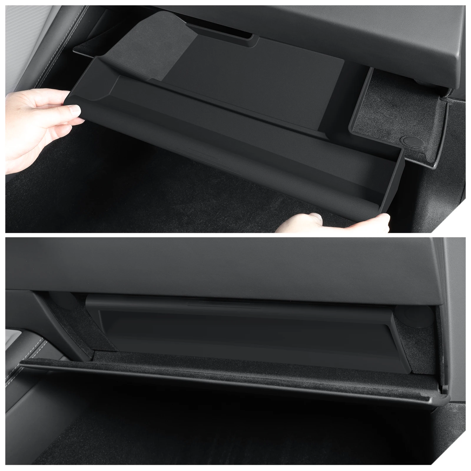 For Tesla Model 3 Highland Central Control Glove Box Storage Box Model3 2024 Car Storage Tray Stowing Organizer Car Accessories