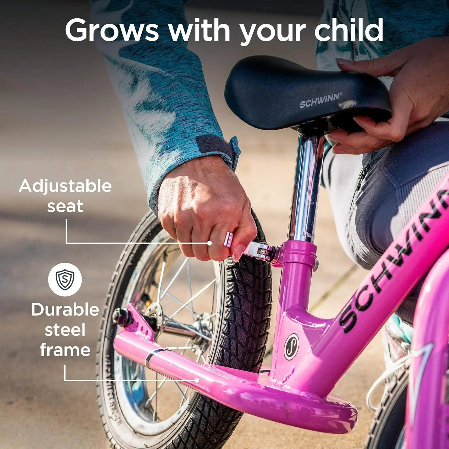 Peuter Balans En Skip 2 Fiets, Jongens En Meisjes, Past Kinderen Van 28 Tot 38 Inch Lang, Beginnende Rijderstraining, 12-Inch Wielen, Foot-T