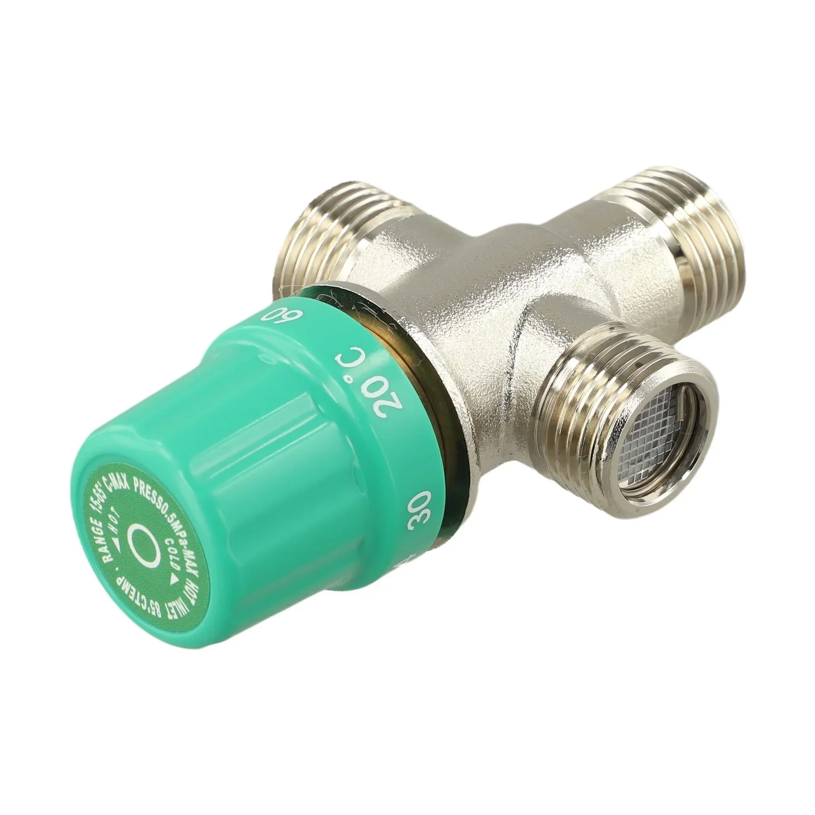 Adjustable Temperature Valve Copper Temperature Control Valve 1 2 Inch Interface Cleaner Safer Water Usage For Water Supply