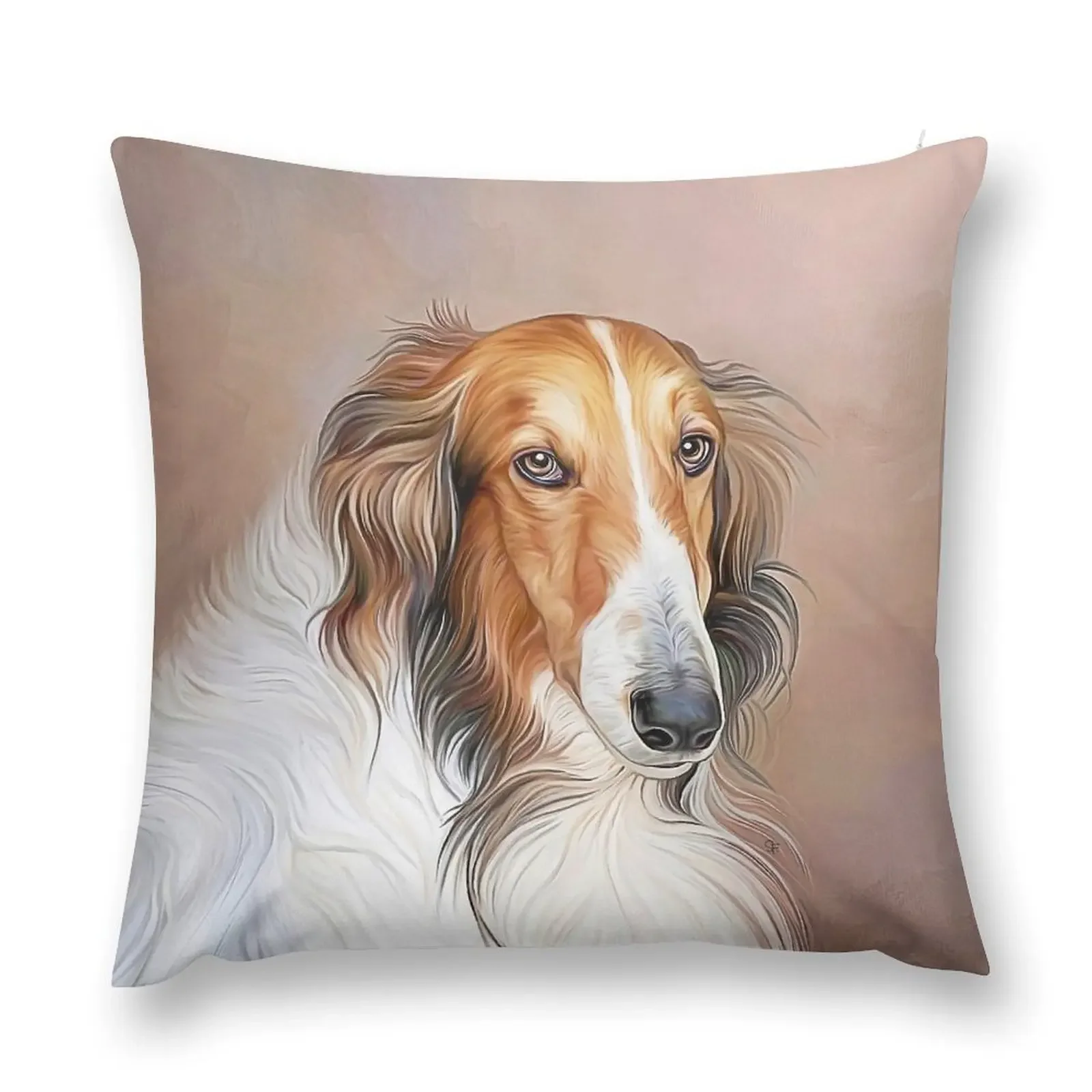 Borzoi Aristocrat Throw Pillow christmas supplies Custom Cushion pillow