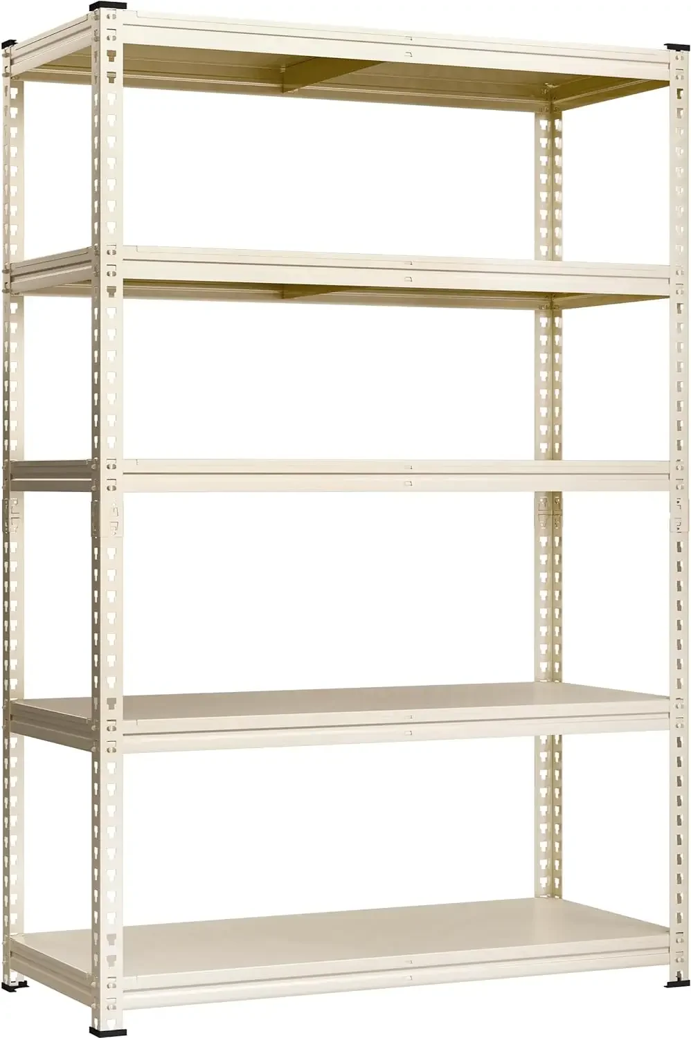 

All Metal Storage Shelves - 5 Tier Adjustable Pantry Closet Storage Shelving Unit, Heavy Duty Utility Rack Shelf Organizer